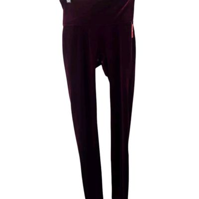 Spanx Women’s NWT Rich Burgundy Velvet Leggings in Style 2070 Size Medium.