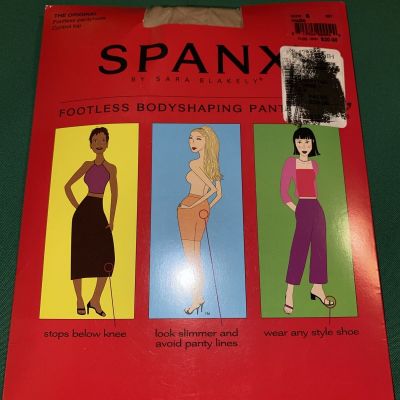 Spanx By Sara Blakely Footless Bodyshaping Pantyhose Control Top Size B Nude