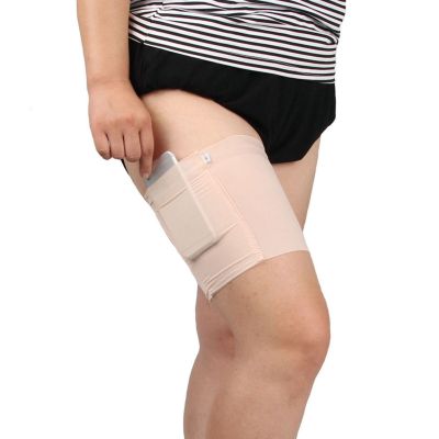 Spandex Thigh Bands Anti-Chafing Invisible Stocking Leg Straps With Pockets