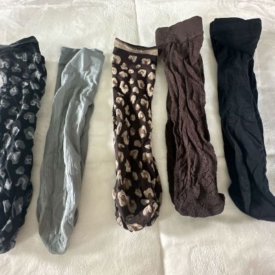 Womens (5 Sets) Dress Tight Mid-calf Socks Size: S/M - Great Condition