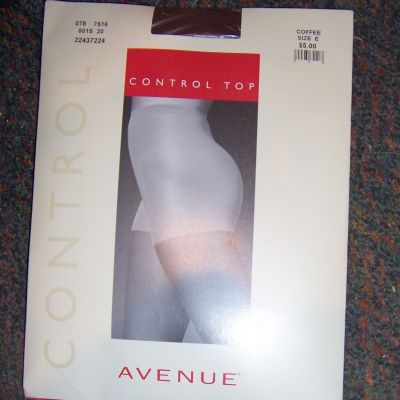 New Vintage AVENUE Lot of Four (4) Control Top Pantyhose -SIZE E