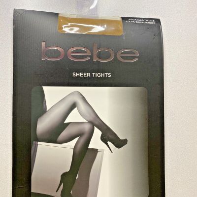 BeBe Sheer Tights Women's pantyhose stockings size Taille Small Nude