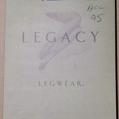 VTG Legacy Legwear Black Tights Control Top Microfiber Size E New In Pack A31857