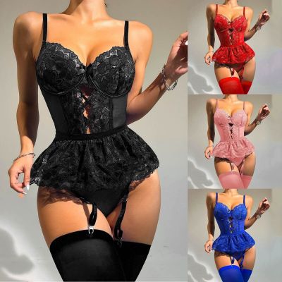 Womens Lingerie Set Lace Bralette And Panty Set Strappy Lace Lingerie Sexy