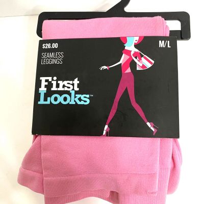 Leggins Hue First Looks Seamless Women's Leggings Size M/L Color Pink Fashion