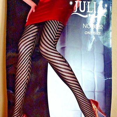 Julia Fishnet Stockings Black Tights Stretchy Mesh Tights One Size New Tights