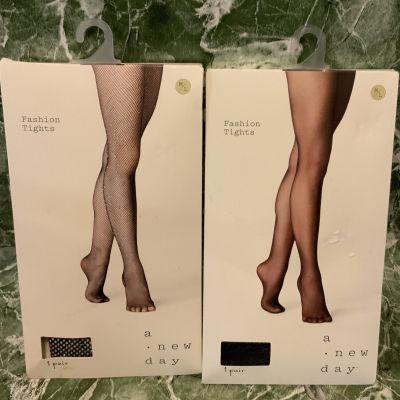 ???? Fashion Tights,A New Day,M/L,1 Pair,Set Of 2,New ??