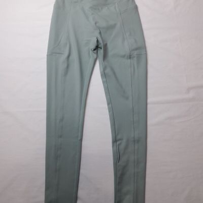 BO+TEE Green (Sage) Leggings w/ V Style Waist & Pockets (S)