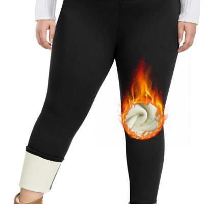 GAYHAY Plus Size Leggings for Women - Fleece Lined High Waisted Thermal Thick So