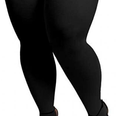 Plus Size Wide Thigh High Stockings for Thick Thighs Extra Long Womens Opaque