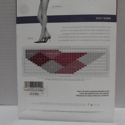 3 Pr Hanes Silk Reflections Pantyhose Size CD Style 717, 718 719 Pearl Black +