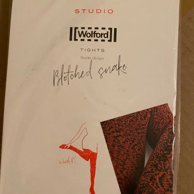 Wolford Blotched Snake Tights (Brand New)