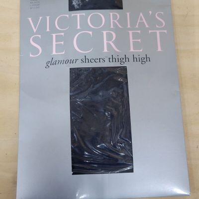 Victoria's Secret Glamour Sheers Lace Top Thigh High Stockings Size Large