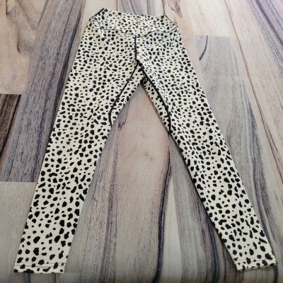 Balance Athletica Leggings Womens Small Black White  Yoga Workout Cow Vitality