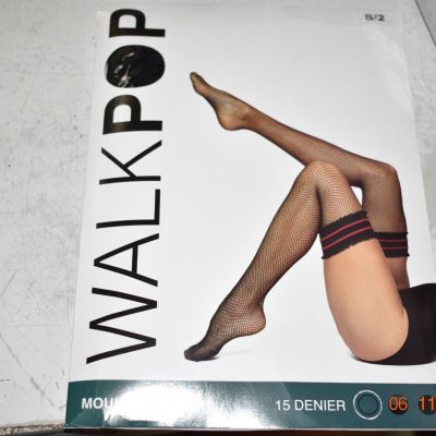WalkPOP Moulin Rouge 15 Denier Sexy Fishnet Stockings Sz S / 2 NEW