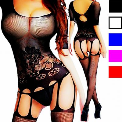 Lingerie Sexy Body stockings Women Dress Pantyhose Suspender Babydoll Sleepwear