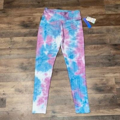 Ready To Go Tie Dye Workout Ready Leggings Size Large New