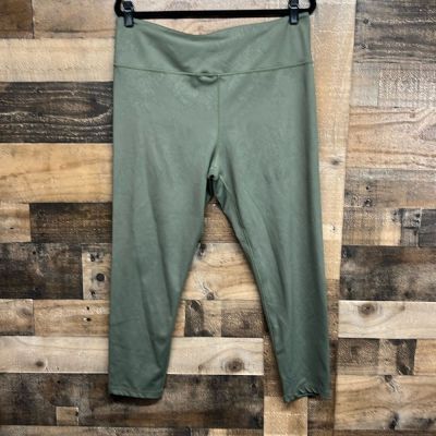 ZYIA Active Forest Foliage Light n Tight Hi-Rise 7/8 Leggings Women's Size 20