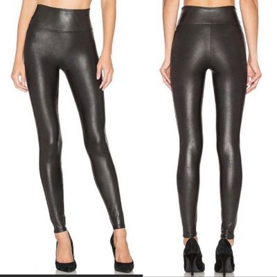 SPANX Faux Leather Black Legging Size Small