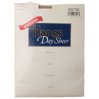 HANES NWT Profiles Day Sheer Collection Control Top Panty Hose Size CD