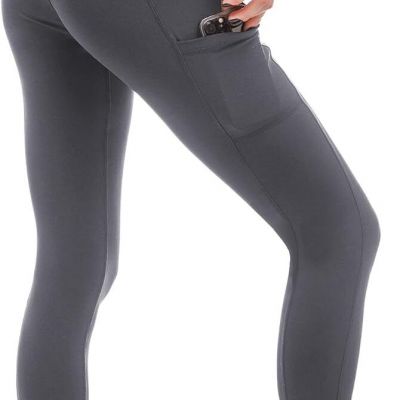 Workout Leggings for Women - Gym Leggings Yoga Pants with Pockets Black Tummy Co