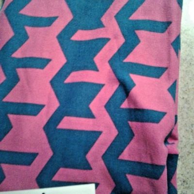 LuLaRoe OS Bright Pink and Teal One Size Leggings. New