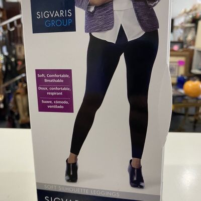 Sigvaris Well Being 170MD99 Soft Silhouette Leggings 15-20 mmHg SIZE D Maternity