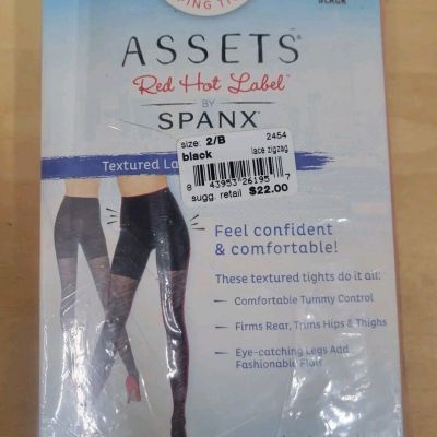Spanx Assets Red Hot Label Textured Lace Tights Size 2/B