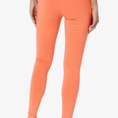 TheMogan PLUS Wide Waistband Cotton Full Length Ankle Leggings for Everyday