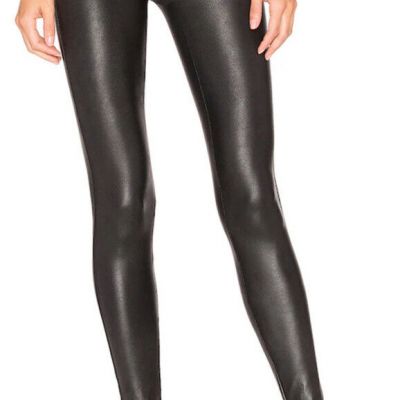 Spanx Black Faux Leather Legging Women’s M/Medium Style 2437