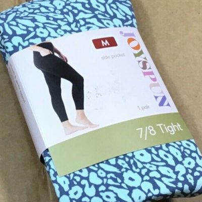 Women's Joyspun Footless Tights With Side Pocket Size 7/8 Medium I23