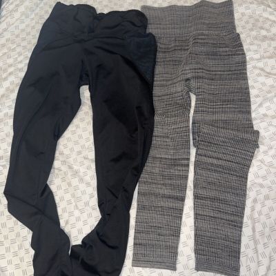 womens leggings lot medium S/m Retro Vintage Style Fashion Designer Maze Tahari