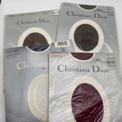 NEW Vintage Christian Dior Nylons Stockings Lot Small X xS Pantyhose Deadstock