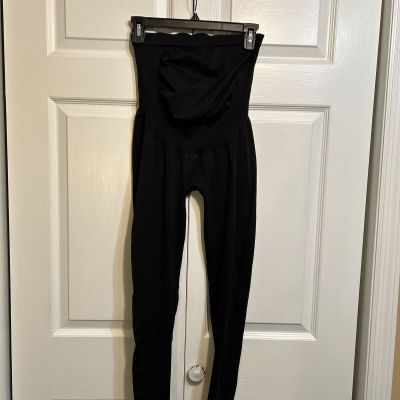 Belly Bandit Maternity Leggings Over The Belly Bump Support Size M Medium Black