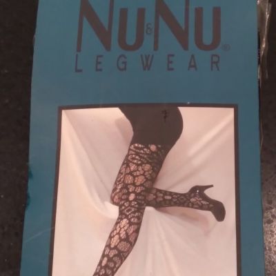 Nu Nu Legwear Queen Black Fishnet Lace Tights = Sexy Cosplay Halloween Gothic