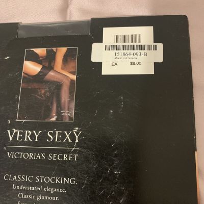 victoria's secret Very Sexy Classic Stocking Black Size B 15 Denier Discontinued