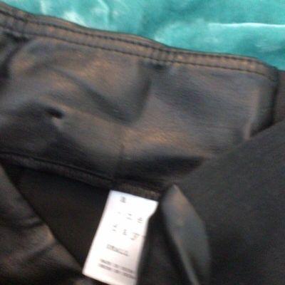 A New Day Fake Leather Leggings Shiny Sz Small NWOT Black