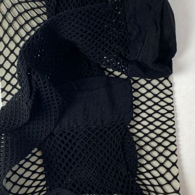 2066 Black. Fishnet thigh high Stockings. Lingerie. One size
