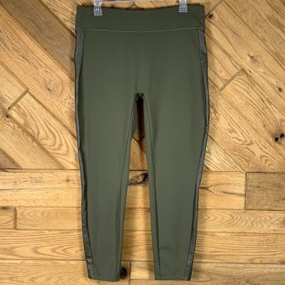 G By Giuliana Womens Size XL Ankle Pants Leggings Active Workout Fitness Olive