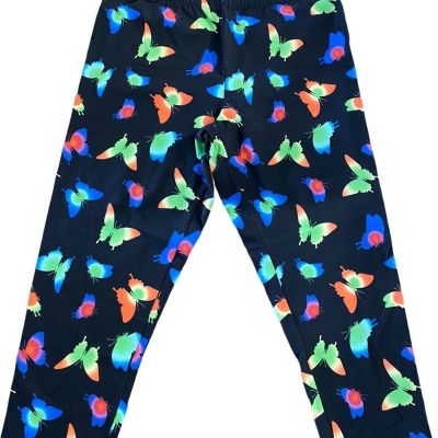 Womens Multi Colored No Boundaries Capri Leggings size XXXL (21) -Butterflies