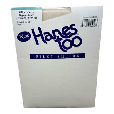 Vintage NOS 1997 Hanes H60 Size AB color Pearl pantyhose