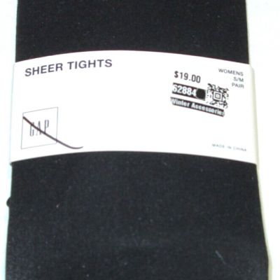Gap Ladies' Sheer tights-s/m-BLACK-NWT- 4'11