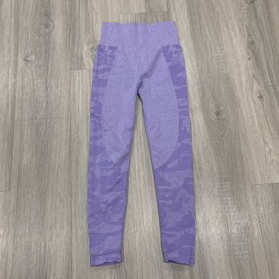 MAXXIM Ribbed Workout Leggings for Women Seamless High Waisted Size Small