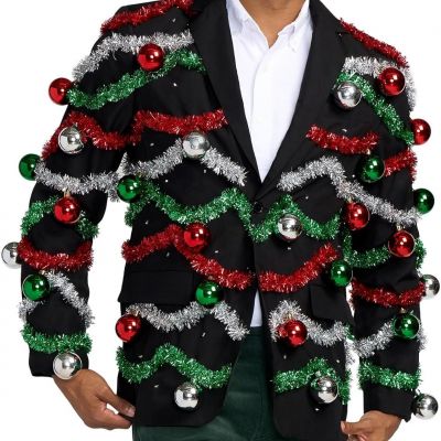 Tipsy Elves Men's Colorful Allover Sequin Blazers - Shiny Holiday New Years Ever