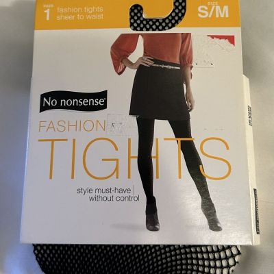 No Nonsense Fashion Fishnet Tights Size S/M NWT