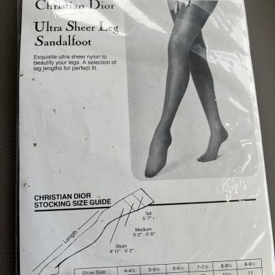 Christian Dior stockings NIP 1443 Medium 9 French Taupe pantyhose
