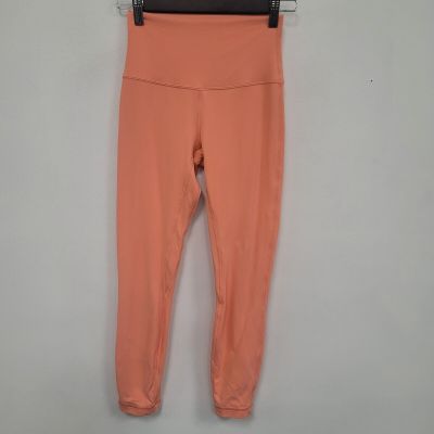 Lululemon Womens Align High Rise Pant Size 4 Peach Activewear Running Workout