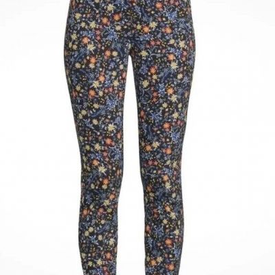 Time And Tru Women's High Rise Jeggings Pants Stretch Floral XS (0-2)