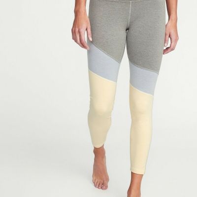 OLD NAVY High-Rise Elevate Color-Block Compression Leggings for Women   SIZE L