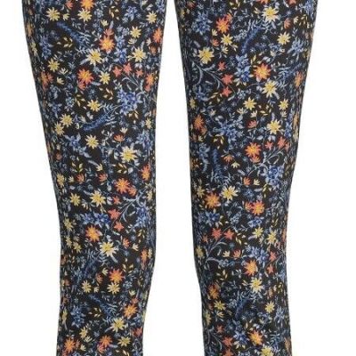 Time And Tru Women's High Rise Jeggings Pants Stretch Floral NWT X-SMALL (0-2)